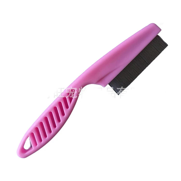 Pet Hair Shedding Comb Stainless Steel Flea Comb for Cat Dog Pet Comfort Flea Hair Grooming Comb Dog Cat Fur Removal Brush