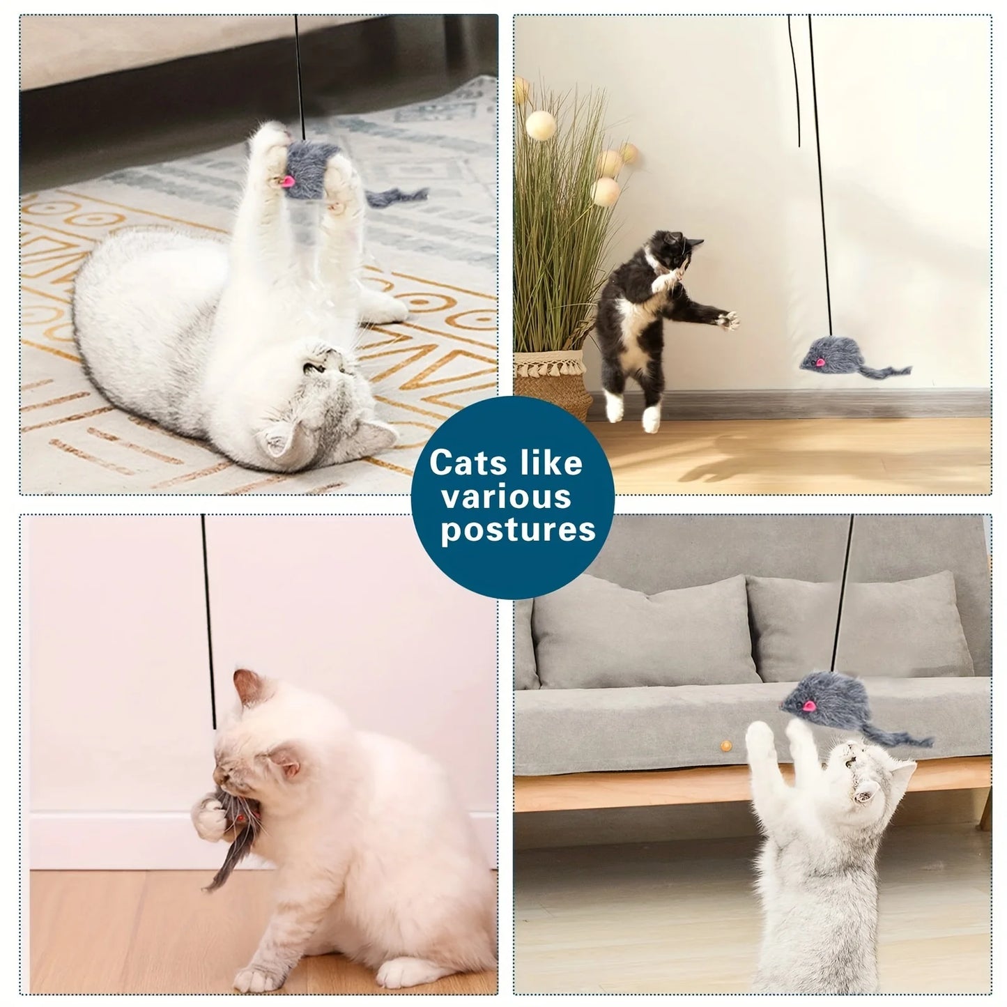 Door Hanging Cat Toy Stress Relieve Living OmDoor Hanging Toy for Living Room Hanging Kitten