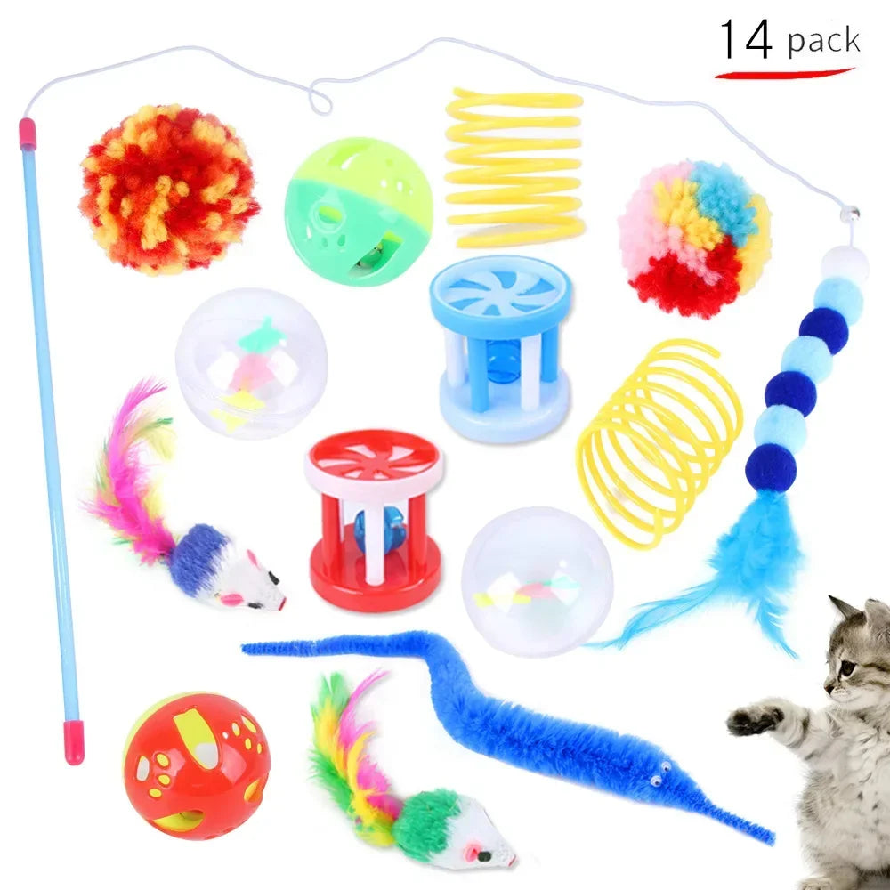 Cat Toys Mouse Shape Balls Foldable Cat Kitten Play Tunnel Chat Funny Cat Tent Mouse Supplies Simulation Fish Cat Accessories