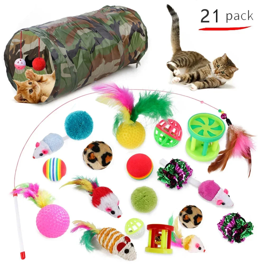 Cat Toys Mouse Shape Balls Foldable Cat Kitten Play Tunnel Chat Funny Cat Tent Mouse Supplies Simulation Fish Cat Accessories