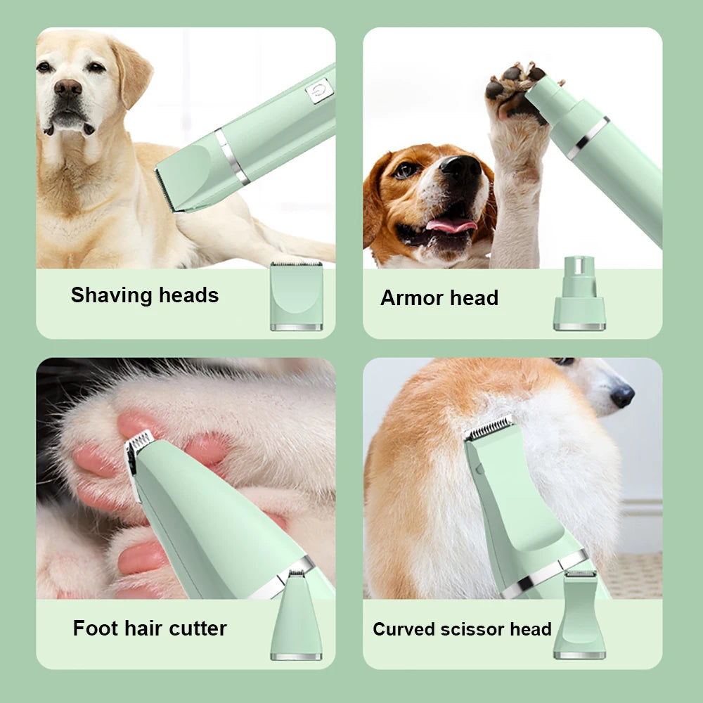 Dog Clipper 3 in 1 Pet Electric Hair Shaver With Cat Nail Grinder Trimmer Dog's Haircut Grooming Tools Pet Fader Cat Claw Cutter