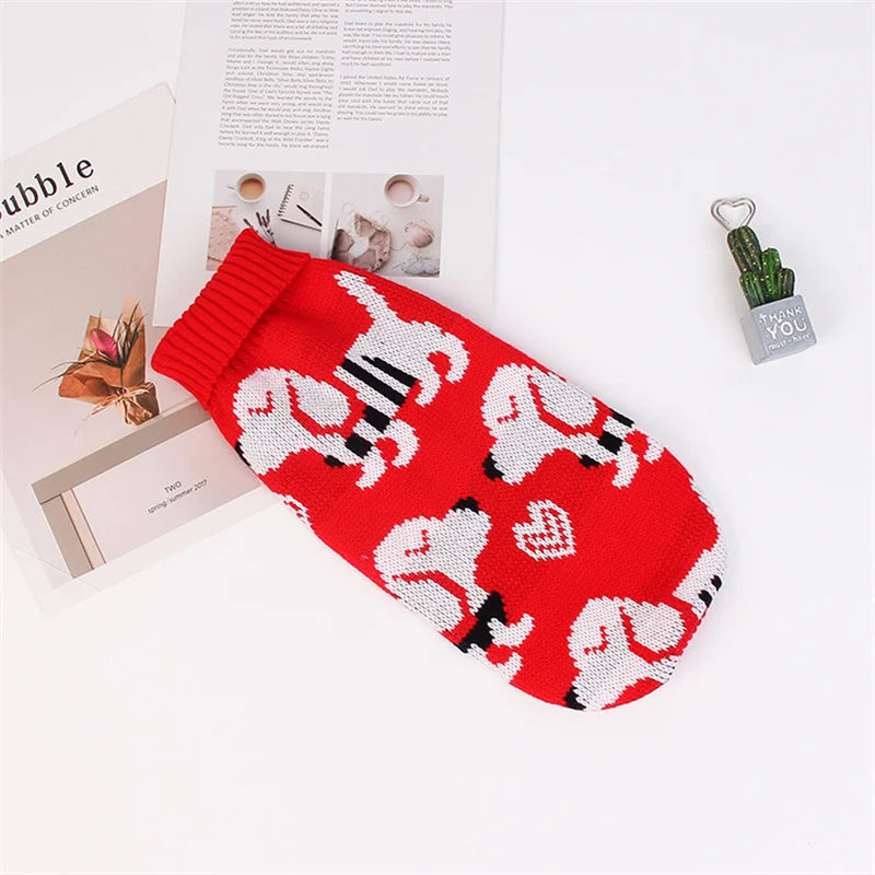 Cute Cat Sweater Costume Winter Warm Pet Clothes for Cats Katten Sphynx Pullover Mascotas Clothing Gatos Products for Animals