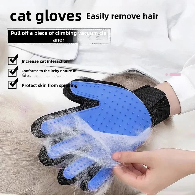 Pet Grooming Glove Brush for Cats and Dogs - 2-in-1 Hair Removal Glove With Massage and Hair Removal Functions Pet Dog Products