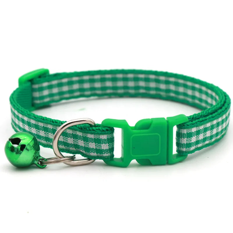 Collar Candy Avocado Pendant Cat Plaid Cat Collars Bell Cartoon Necklace Adjustable Collar for Cat Small Dog Pet Cat Accessories