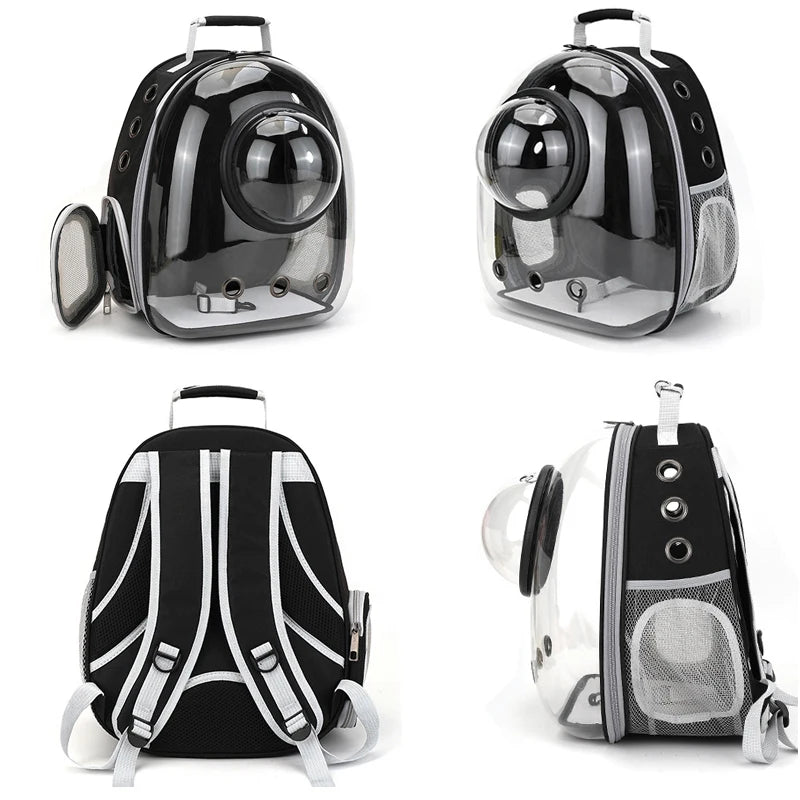 Pet Cat Carrying Bag Space Pet Backpacks Breathable Portable Transparent Backpack Puppy Dog Transport Carrier Space Capsule Bags