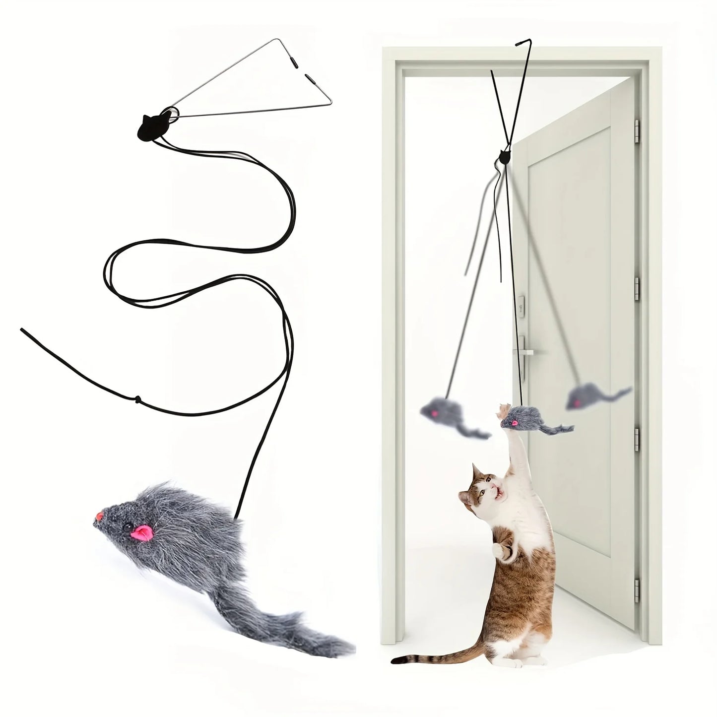 Door Hanging Cat Toy Stress Relieve Living OmDoor Hanging Toy for Living Room Hanging Kitten