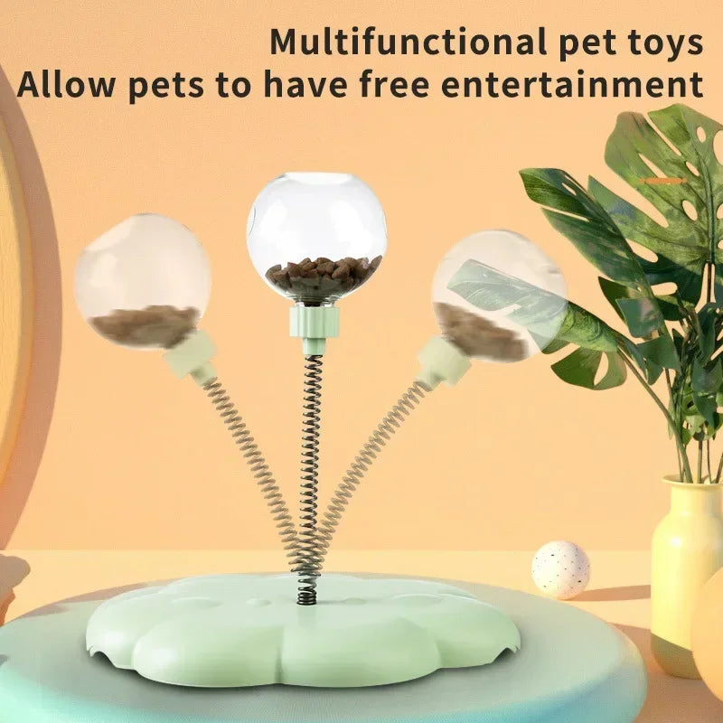 Pet Puzzle Food Leaking Ball Toy Cat Dog Interactive Treat Leaking Toy Catnip Slow Cat Dog Feeder Fun Pet Products Accessories