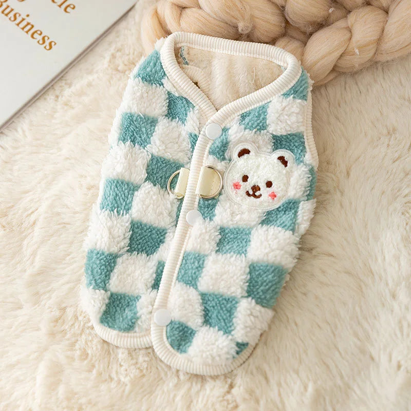 Winter Warm Hairless Cat Clothes for Cats Gotas Cute Pet Cardigan Sweater with Buckle Sphynx Kedi Vest mascotas Costume Clothing