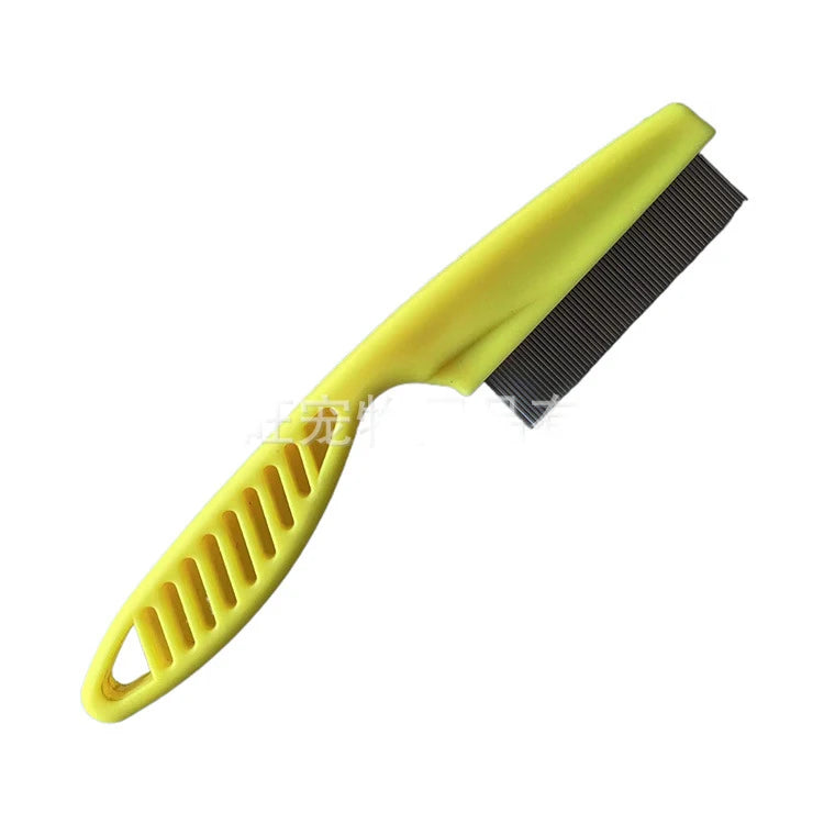 Pet Hair Shedding Comb Stainless Steel Flea Comb for Cat Dog Pet Comfort Flea Hair Grooming Comb Dog Cat Fur Removal Brush