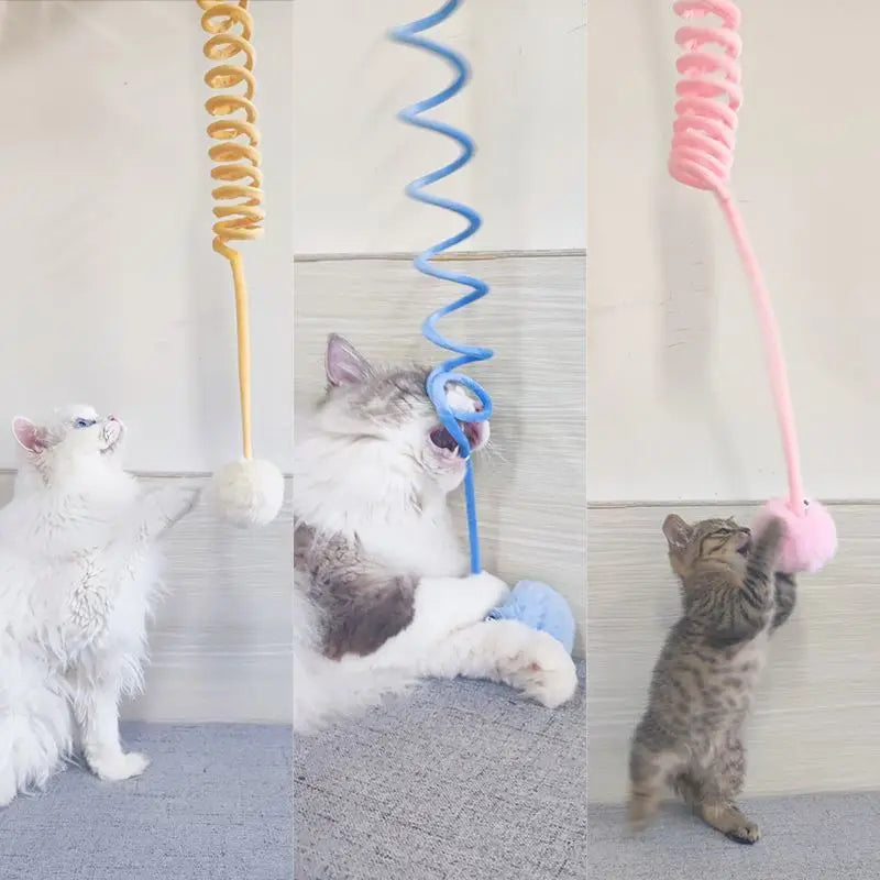 Interactive Cat Hanging Toy Simulation Cat Toy Funny Self-hey Interactive Toy for Kitten Playing Teaser Wand Toy Cat with bell