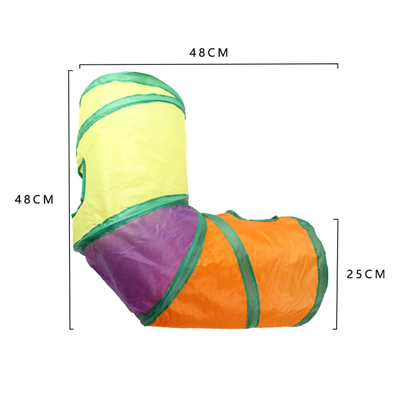 Cat Tunnel Tube Foldable Cat Toys Kitty Training Interactive Fun Toy Tunnel Bored for Puppy Kitten Pet Supplies Cat Accessories