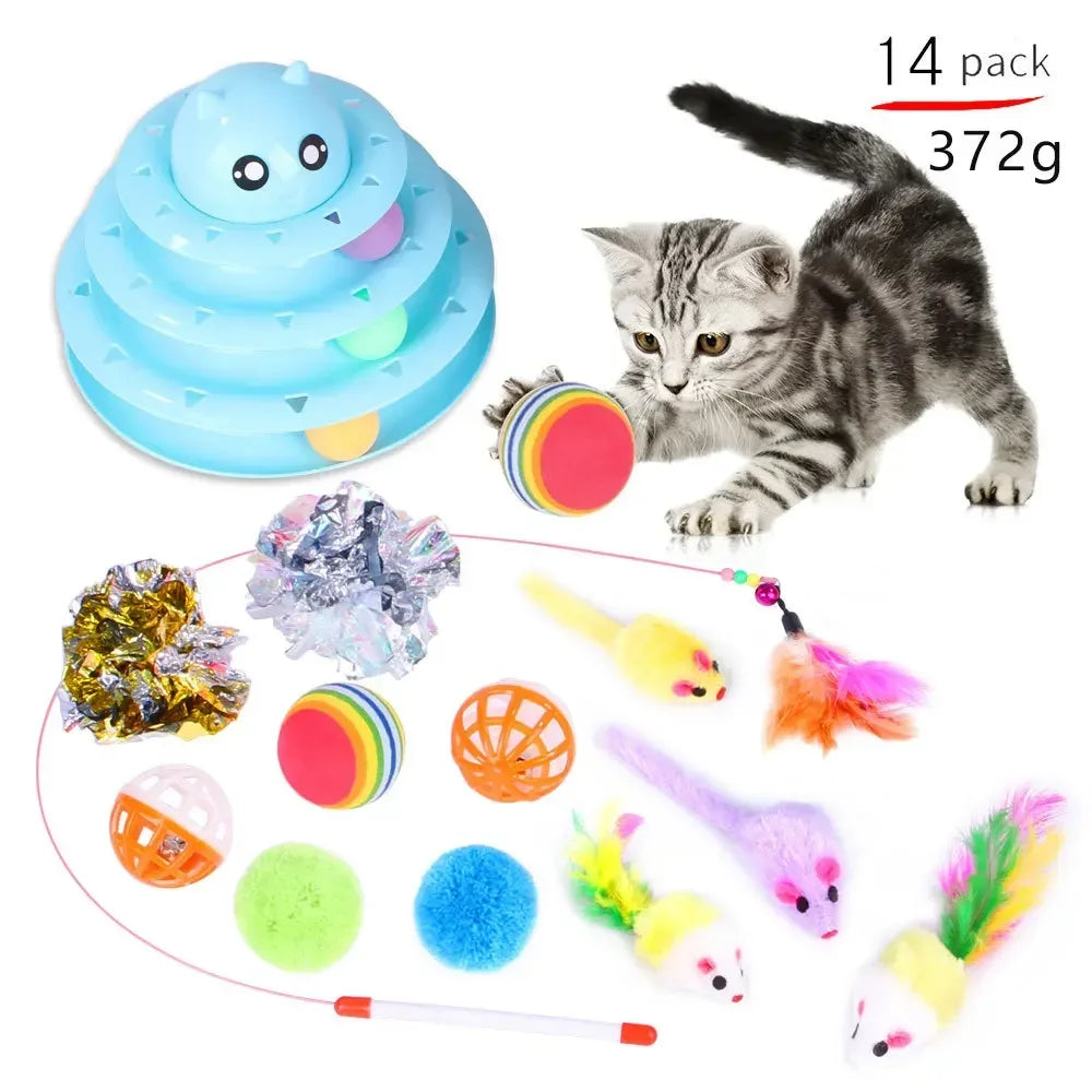 Cat Toys Mouse Shape Balls Foldable Cat Kitten Play Tunnel Chat Funny Cat Tent Mouse Supplies Simulation Fish Cat Accessories