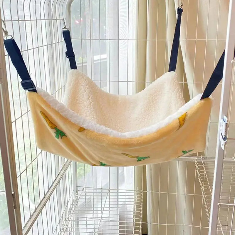 Cat Canvas Hammock Bed Pet Cats Dogs Beds Double-Sided Hanging Bed Pet Swing Beds Hamster Squirrel Cat Rest Sleep Supplies