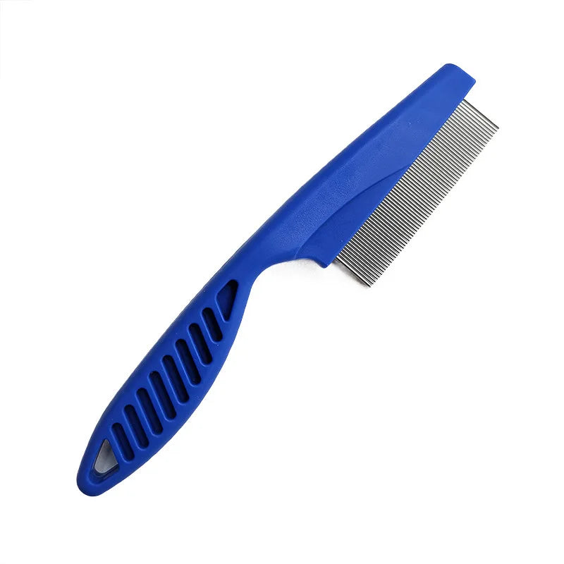 Pet Hair Shedding Comb Stainless Steel Flea Comb for Cat Dog Pet Comfort Flea Hair Grooming Comb Dog Cat Fur Removal Brush