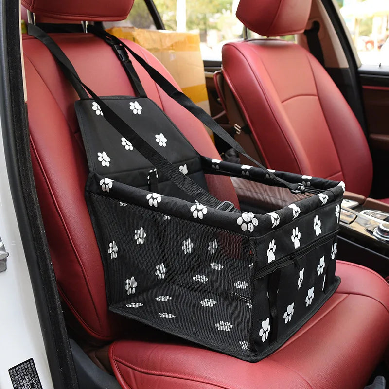 Premium Dog/Cat Car Seat Cushion with Waterproof Hanging Bag - Safe and Comfortable Travelling Experience