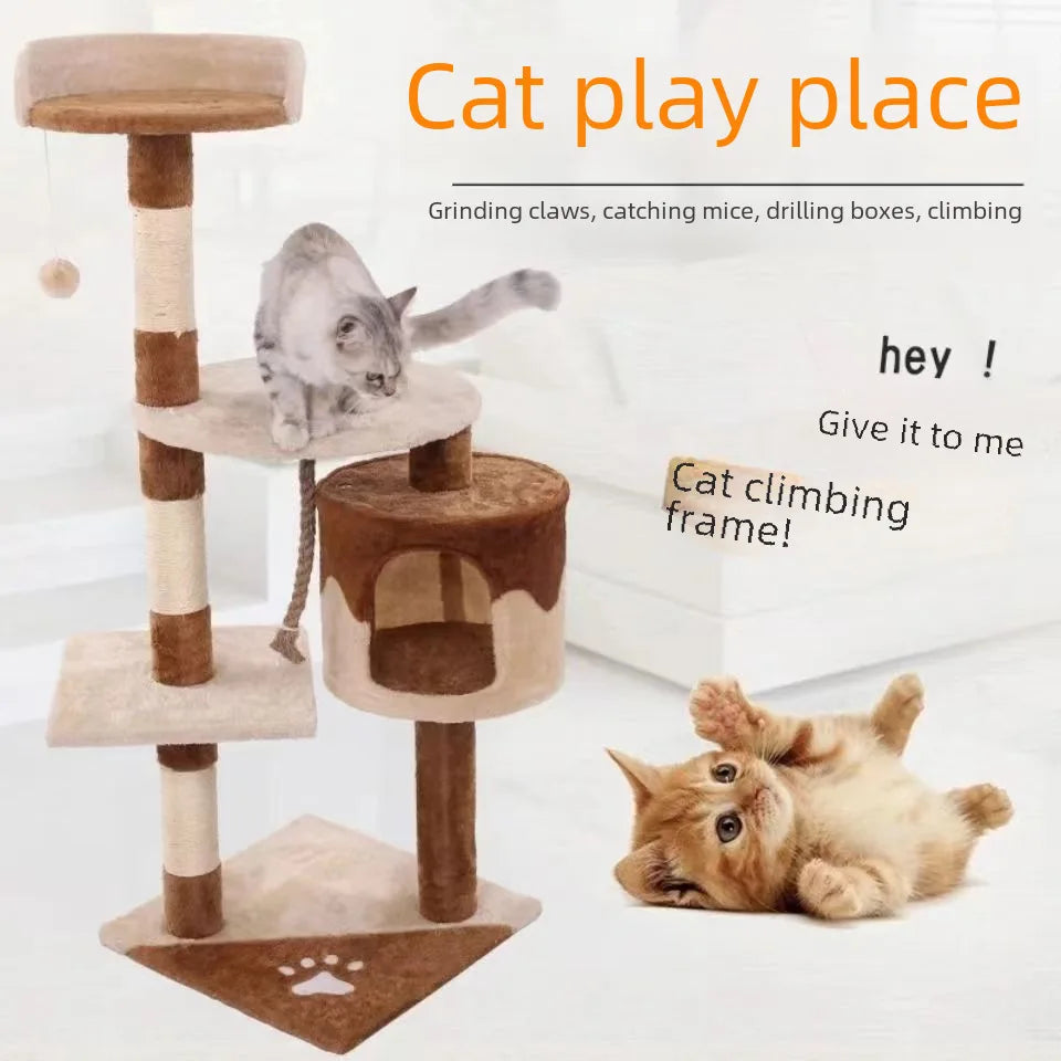 Factory wholesale pet supplies cat toys cat climbing frame cat scratch board cat tree cat nest cat hammock cat rack J115 Bugs